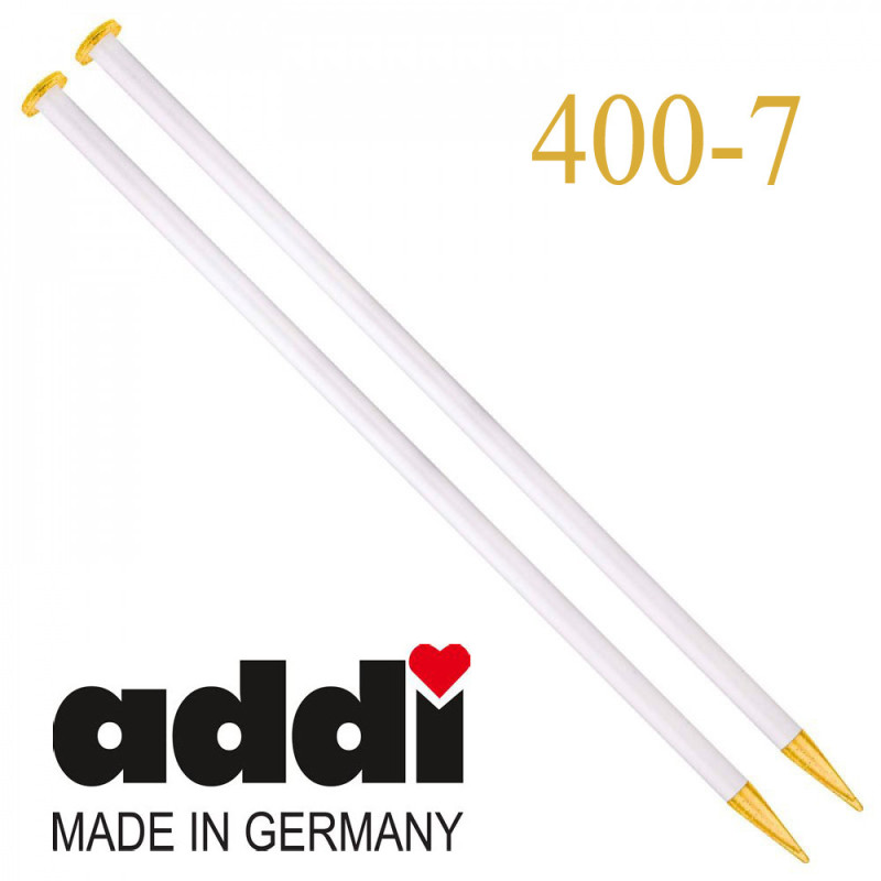 ADDI Knitting needles with gold...