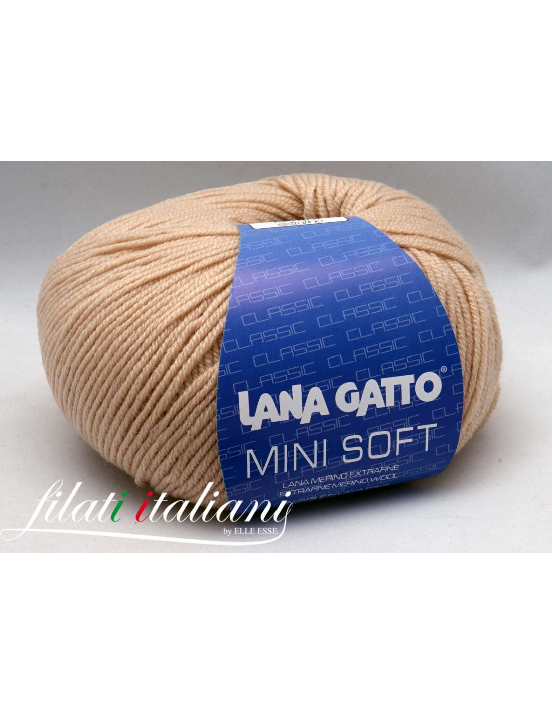 Beige LANA GATTO Mini Soft 100/% Lana Merino Extrafine Lavabile in Lavatrice Colore 12530